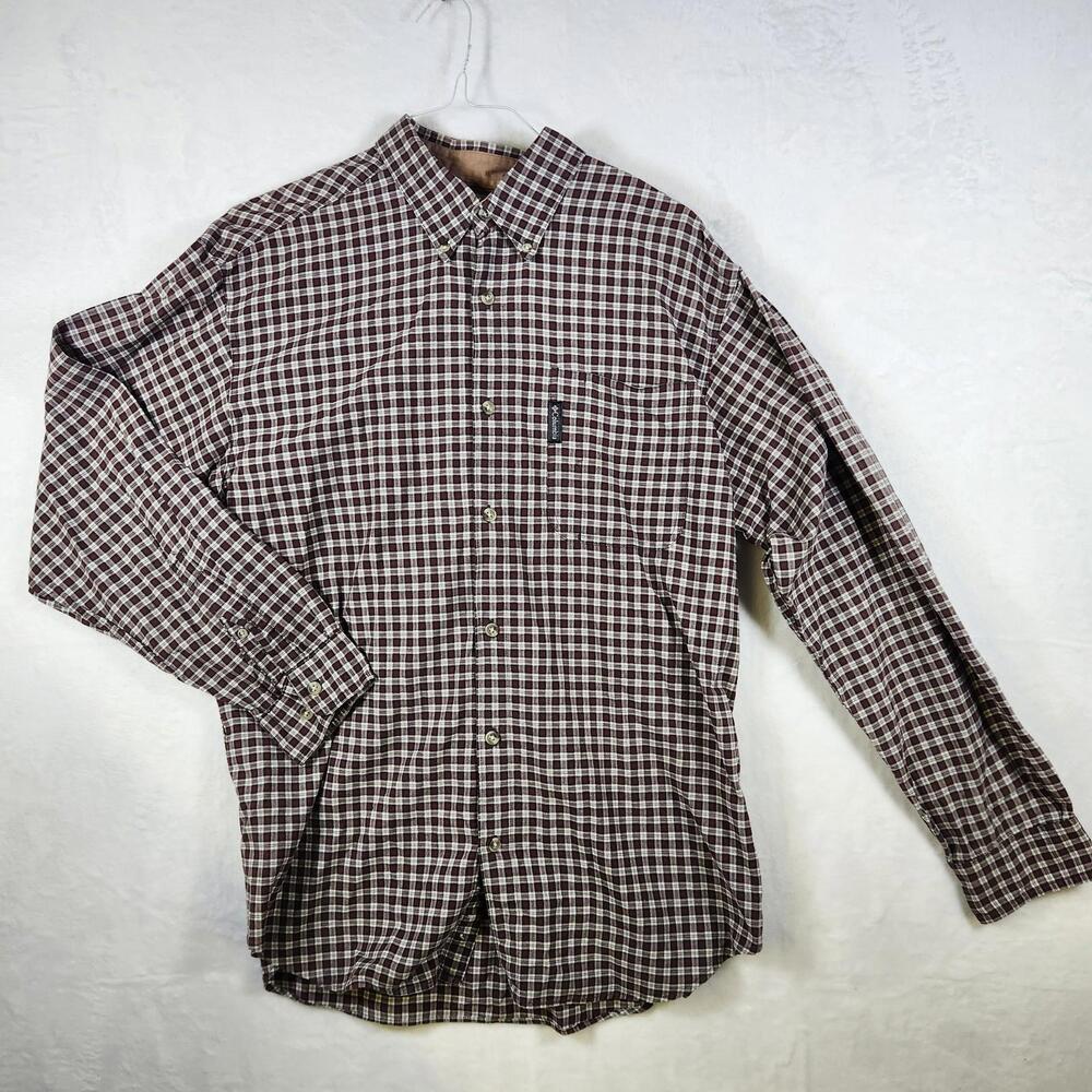 Columbia‎ Long Sleeve Button Down Plaid Shirt Size Large